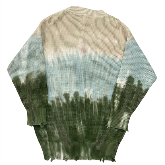 Young Fabulous & Broke Sweater Tie Dye Oversized Cotton Knit Tunic Medium NEW - Picture 2 of 16